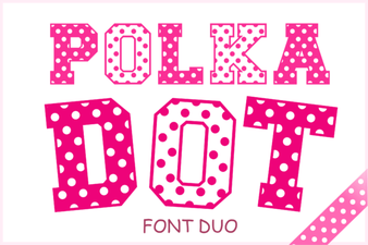 Polka Dot Duo Font: Playful & Versatile Design Tool