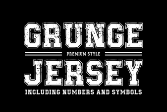 Grunge Jersey Font for Bold, Creative Designs
