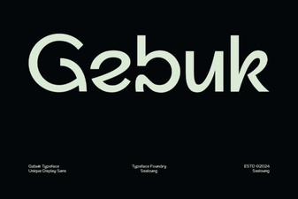 Gebuk Font: Bold, Playful Design for Creative Projects
