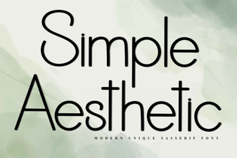 Simple Aesthetic Fonts for Creative Projects