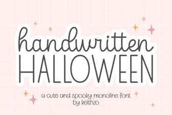 Handwritten Halloween Font for Creative Projects