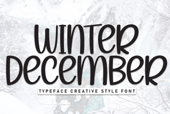 Winter December Font Collection for Creative Projects